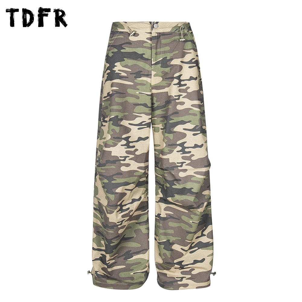 Men’s Drawstring Camouflage Cargo Jogger Pants | Camo Colors