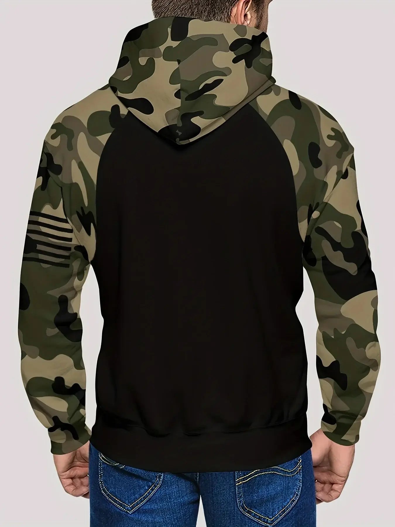 American Flag Hoodie for Men – Vintage Patriotic Style | Camo Colors