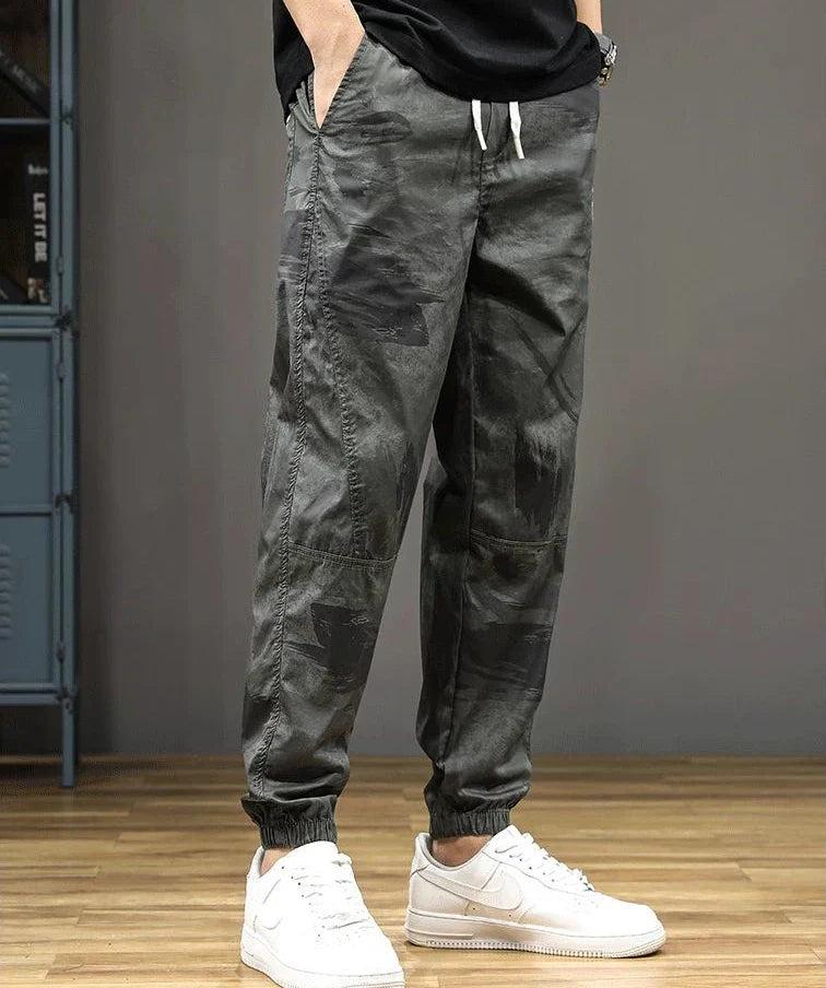 Lightweight Camouflage Harem Pants with Elastic Waist | Camo Colors