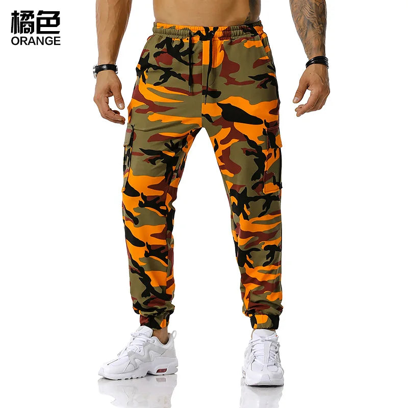 Men’s Camo Harem Cargo Pants – Multi-Pocket, Loose Fit | Camo Colors