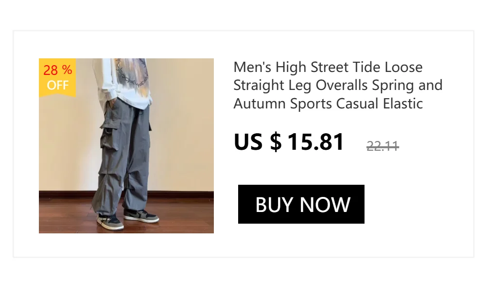 New Men’s Multi-Pocket Cargo Pants Hip-Hop Punk Leather Trousers Camo Colors