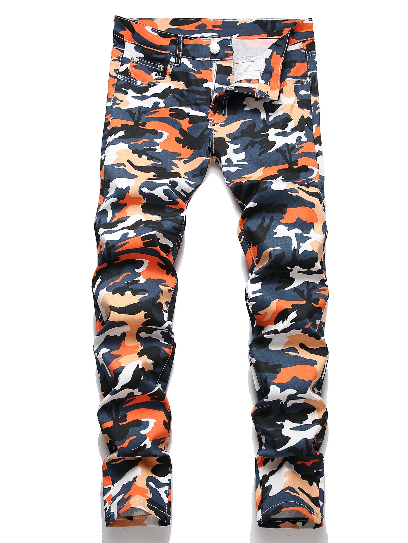 Denim Jeans For Men | Camouflage Five Style Straight Leg Camo Colors