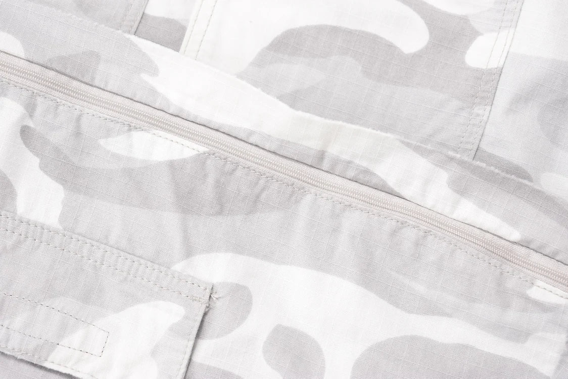 Men's Vintage Washed Camo Spliced Wide-Leg Jeans | Camo Colors