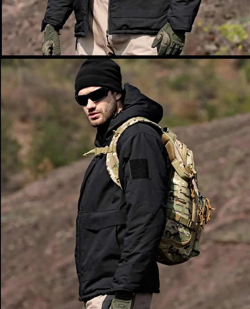 Men's Winter Hunting Jacket: Tactical, Waterproof, Insulated Camo Camo Colors