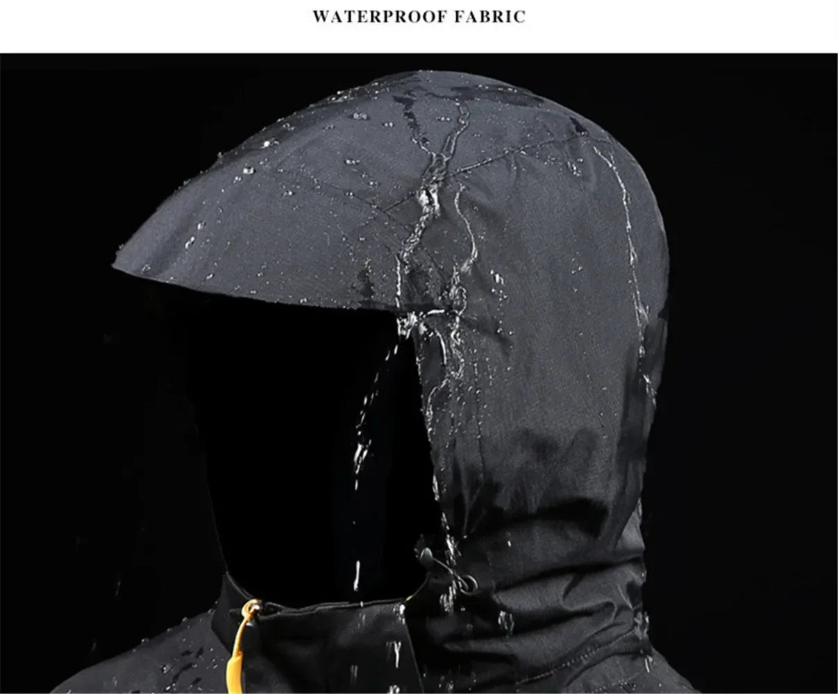 WINSTAND Men's 3-in-1 Camping Windbreak Waterproof Outdoor Jacket | Camo Colors