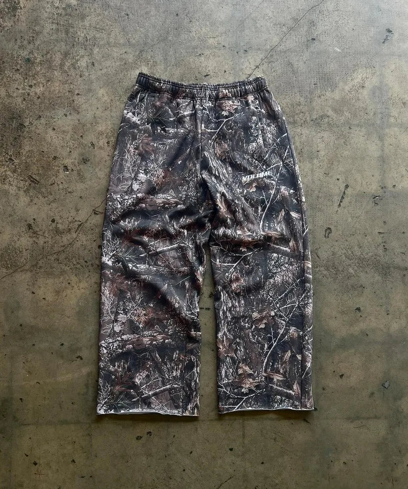 Gothic Harajuku Pants | Women's Leaf Camo Casual Streetwear Camo Colors