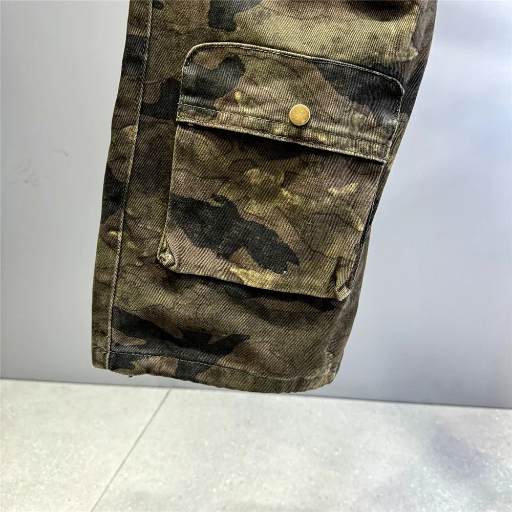 High-Quality Vintage Camo Cargo Pants – Men's Safari Style | Camo Colors