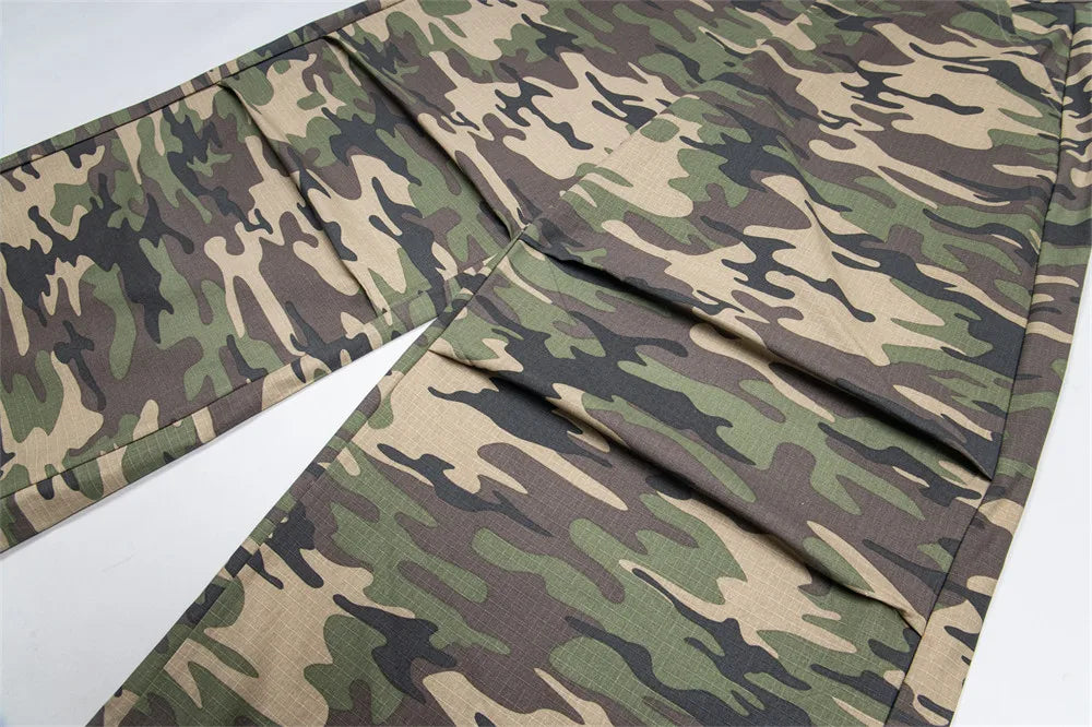 Men’s Drawstring Camouflage Cargo Jogger Pants | Camo Colors