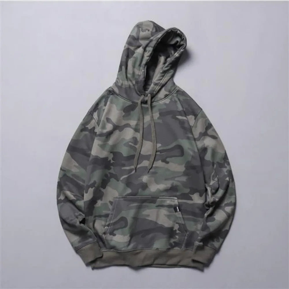 Cotton Loose Military Luxury Korean Camouflage Hoodie for Women | Camo Colors