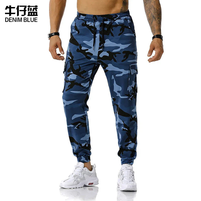 Men’s Camo Harem Cargo Pants – Multi-Pocket, Loose Fit | Camo Colors