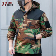 Men’s Tactical Camouflage Hooded Jacket | Camo Colors