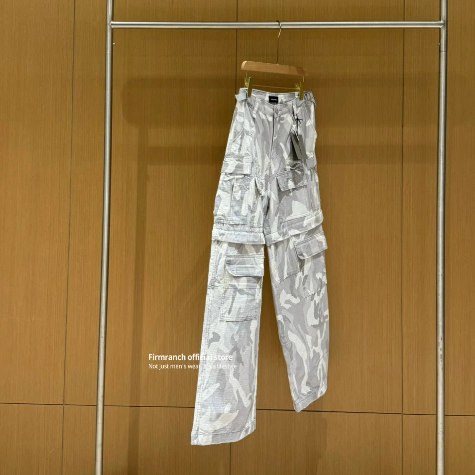 Unisex Firmranch Camouflage Detachable Cargo Pants Men Women Camo Colors