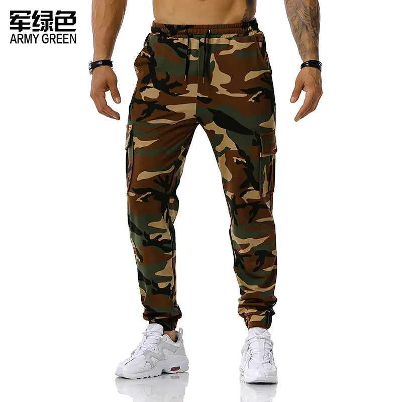 Men’s Camo Harem Cargo Pants – Multi-Pocket, Loose Fit | Camo Colors