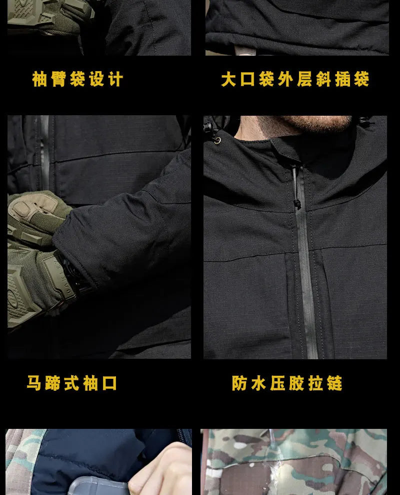 Men's Winter Hunting Jacket: Tactical, Waterproof, Insulated Camo Camo Colors