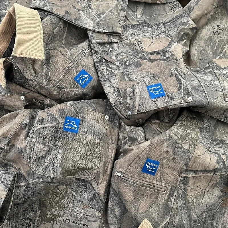 Gray & Brown Y2K Camo Men’s Jacket Camo Colors