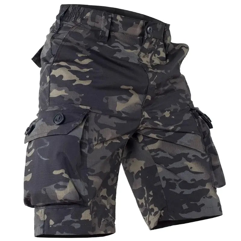 Geometric Camo Combat Shorts Men s Tactical Hiking Gear