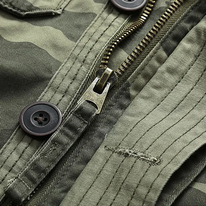 Men's Cargo Denim Jacket – Tactical Casual Wear | Camo Colors