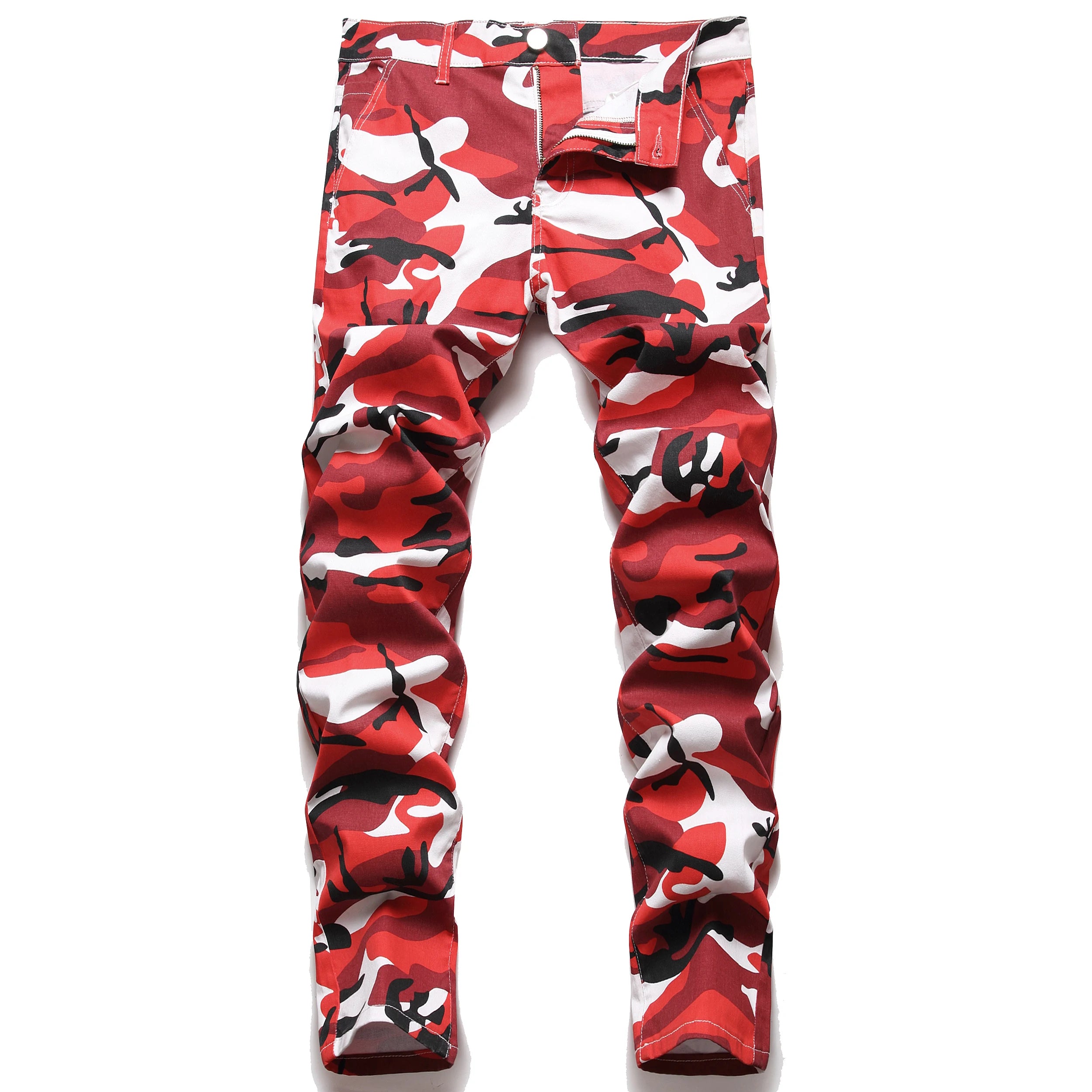 Denim Jeans For Men | Camouflage Five Style Straight Leg Camo Colors