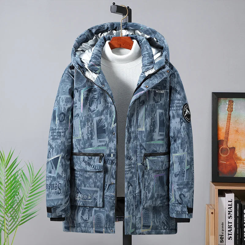 Men's Plus-Size Camouflage Padded Jacket – 10XL Winter Coat | Camo Colors