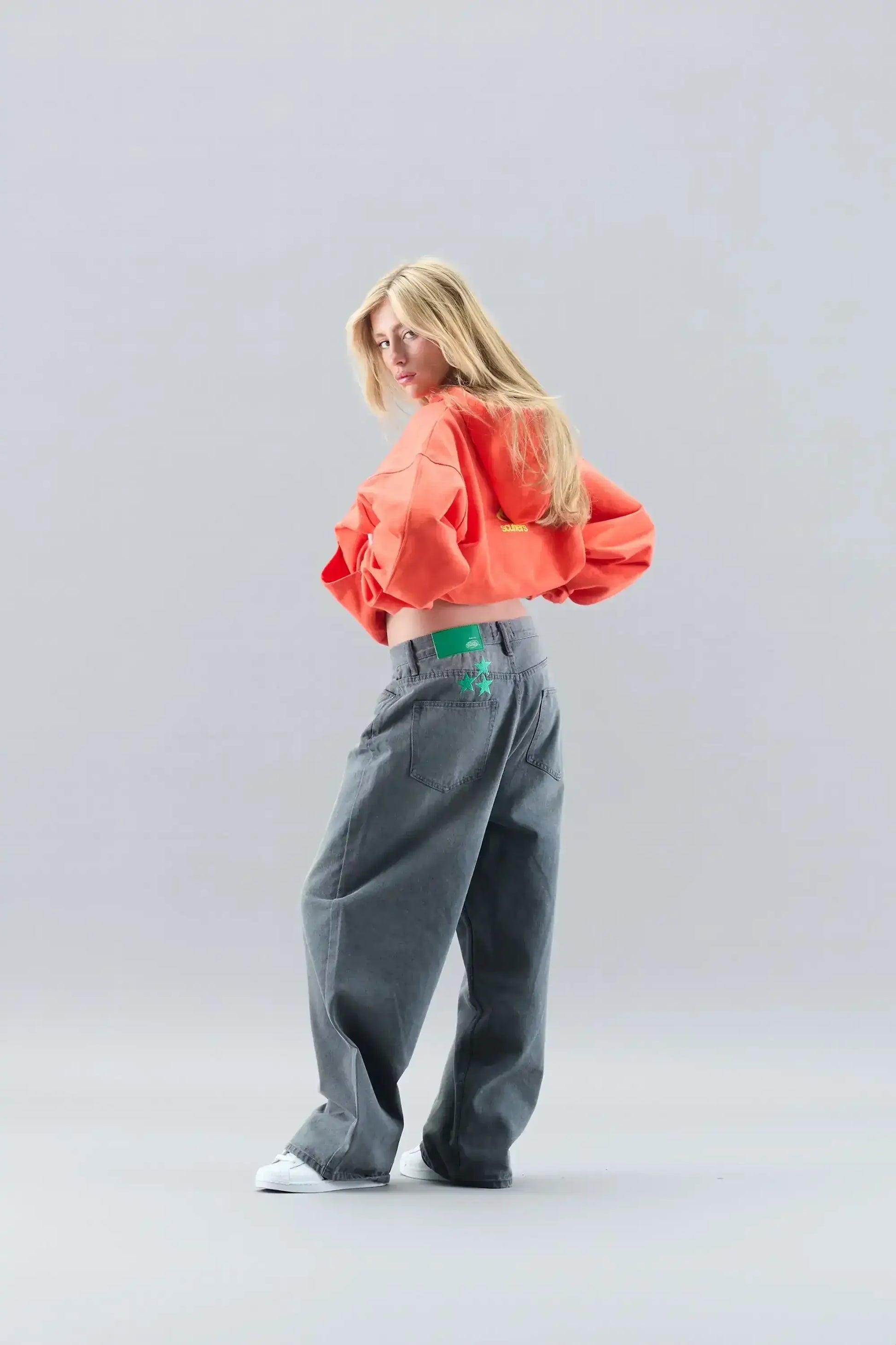 Oversized Light Blue Gothic Y2K Street Hoodie | Camo Colors