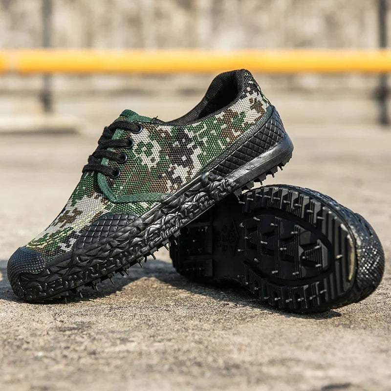 New Camouflage Canvas Shoes for Men – Comfortable & Breathable Sneakers | Camo Colors