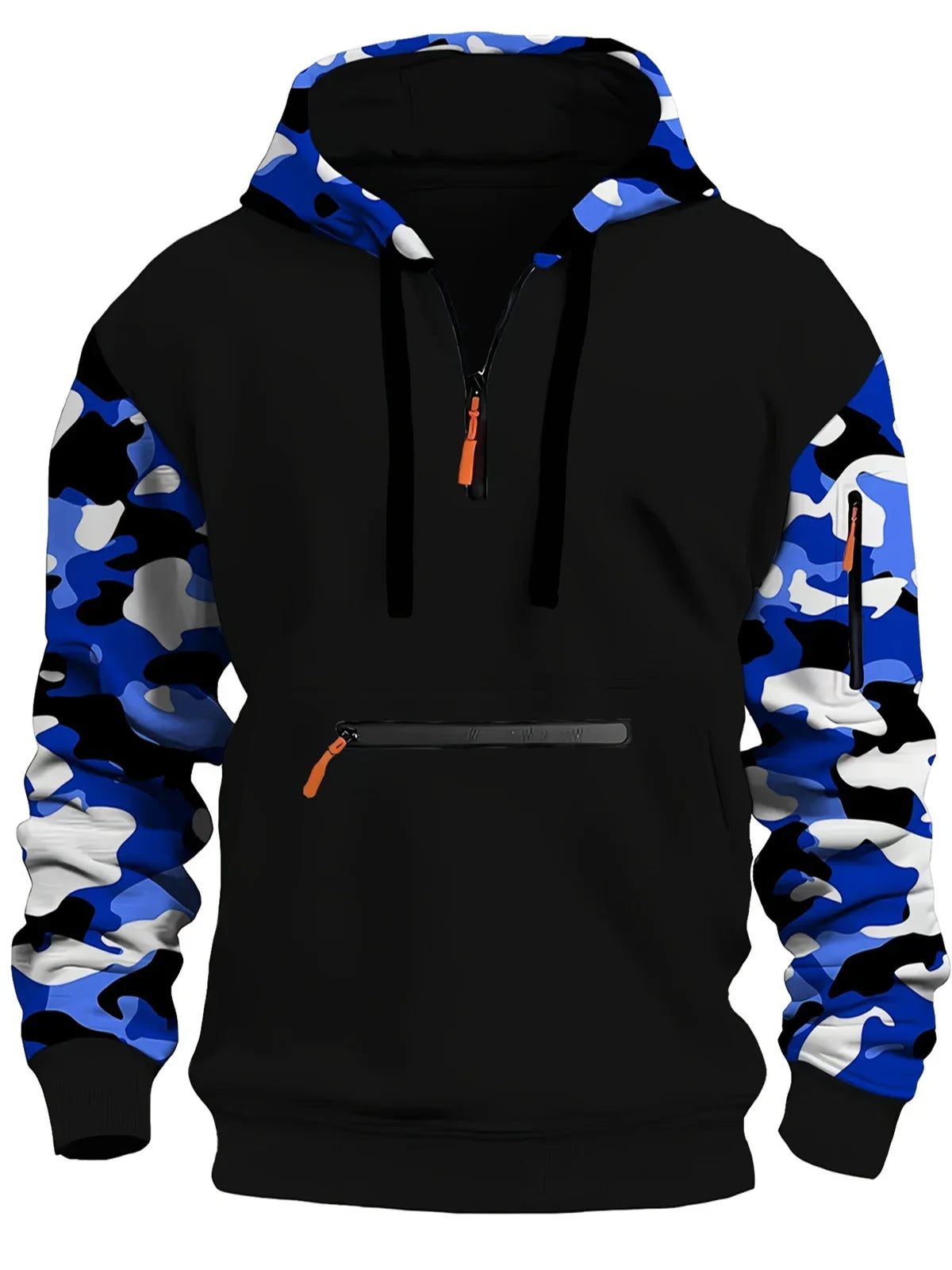 Thick Fleece Military Camouflage Hoodie for Men | Camo Colors