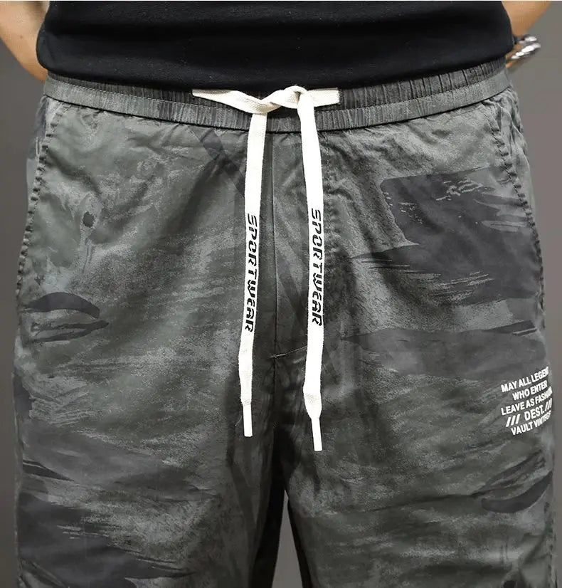 Lightweight Camouflage Harem Pants with Elastic Waist | Camo Colors