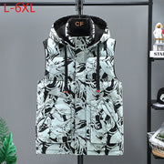 Men's Winter Camouflage Vest – Warm Hooded Sleeveless Jacket | Camo Colors