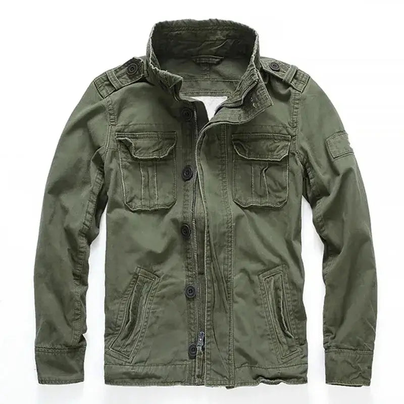 Men's Cargo Denim Jacket – Tactical Casual Wear | Camo Colors