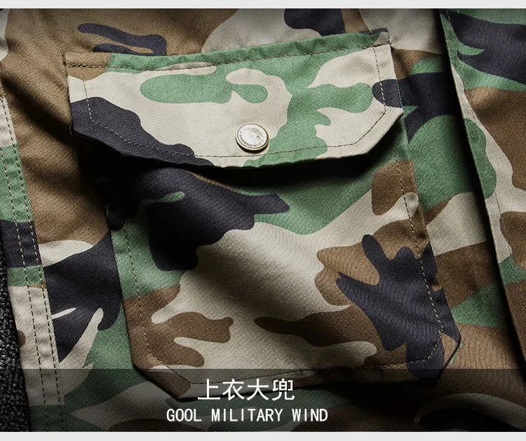 Camo Set for Men | Tactical Jacket and Cargo Pants Camo Colors