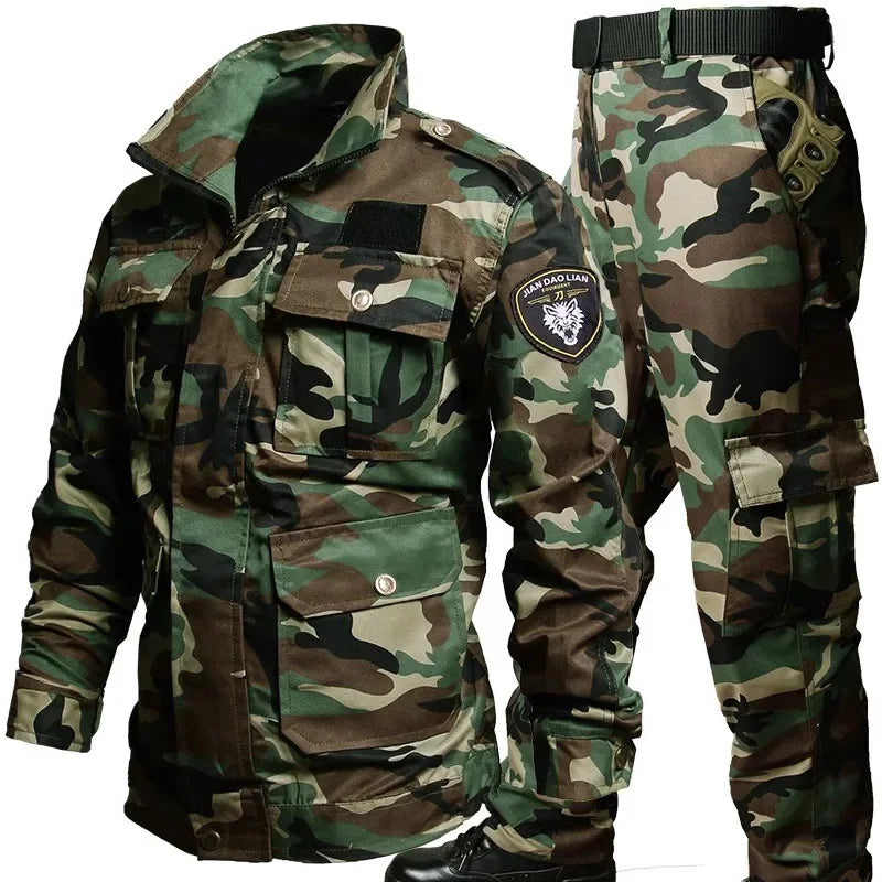 Camo Set for Men | Tactical Jacket and Cargo Pants Camo Colors