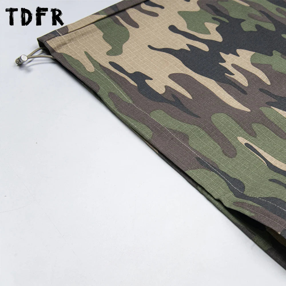 Men’s Drawstring Camouflage Cargo Jogger Pants | Camo Colors