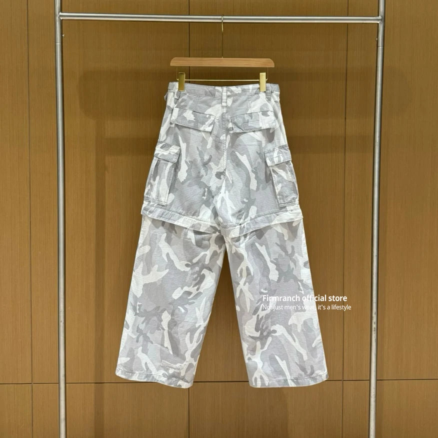 Unisex Firmranch Camouflage Detachable Cargo Pants Men Women Camo Colors