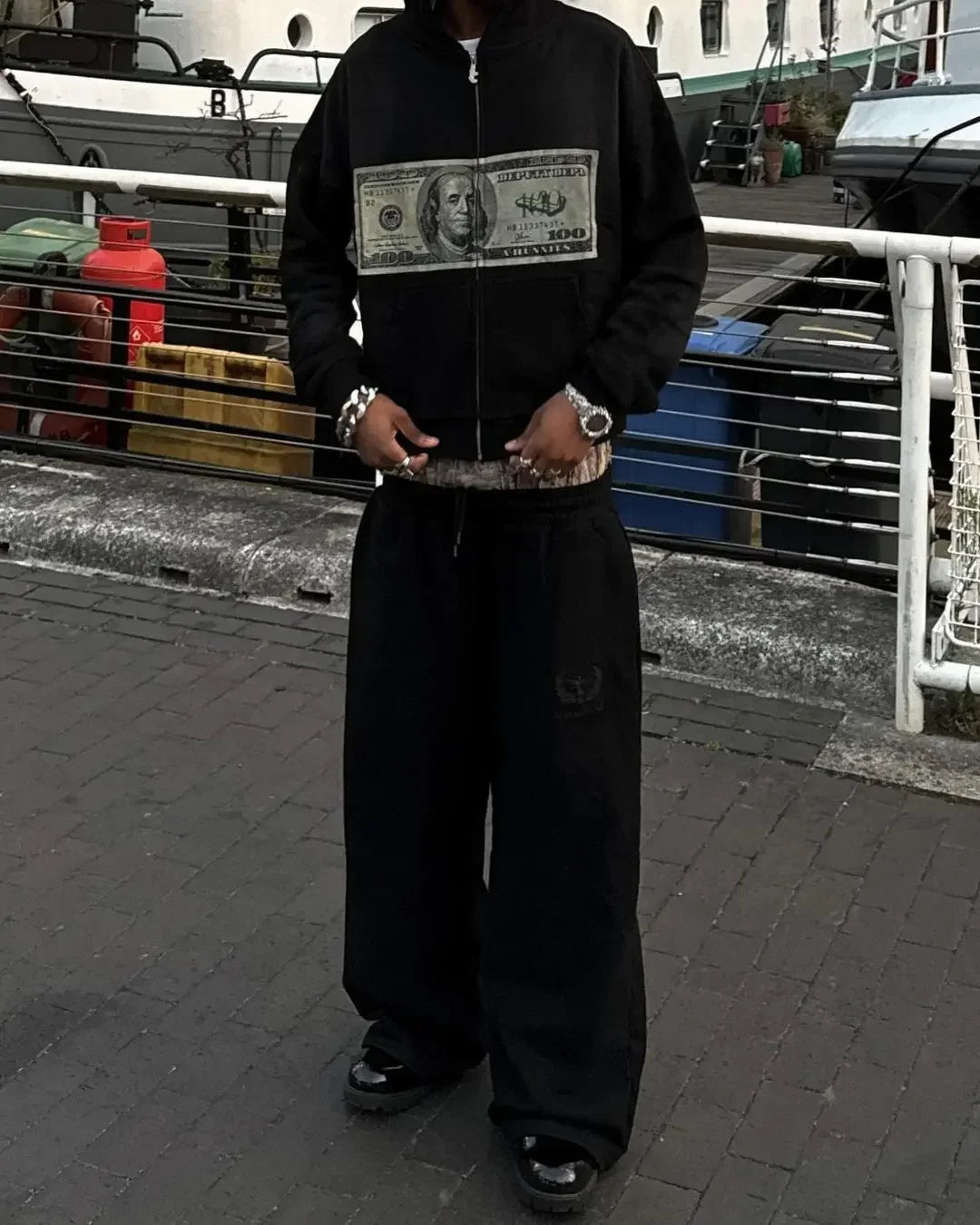 Retro Hip Hop Camo Wide-Leg Sweatpants Women Y2K Streetwear Camo Colors