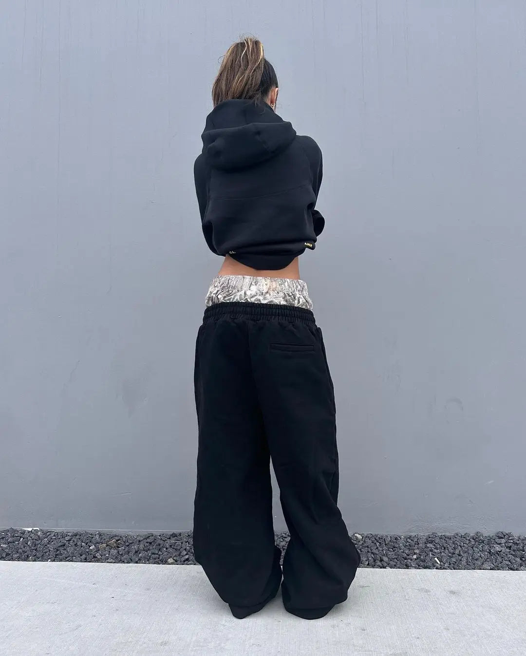 Y2K Leaf Camouflage Sports Pants Women Low-Waist Hip-Hop Trendy Camo Colors