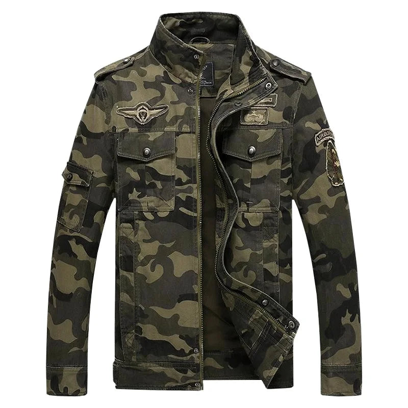 Men’s Camouflage Military Jacket – Autumn & Winter Coat | Camo Colors