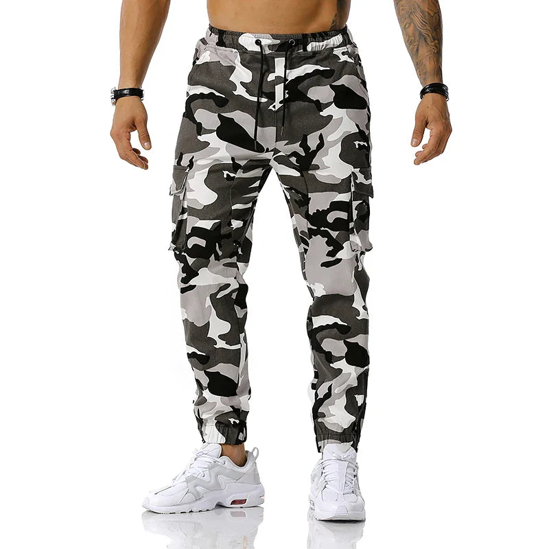 Men’s Camo Harem Cargo Pants – Multi-Pocket, Loose Fit | Camo Colors