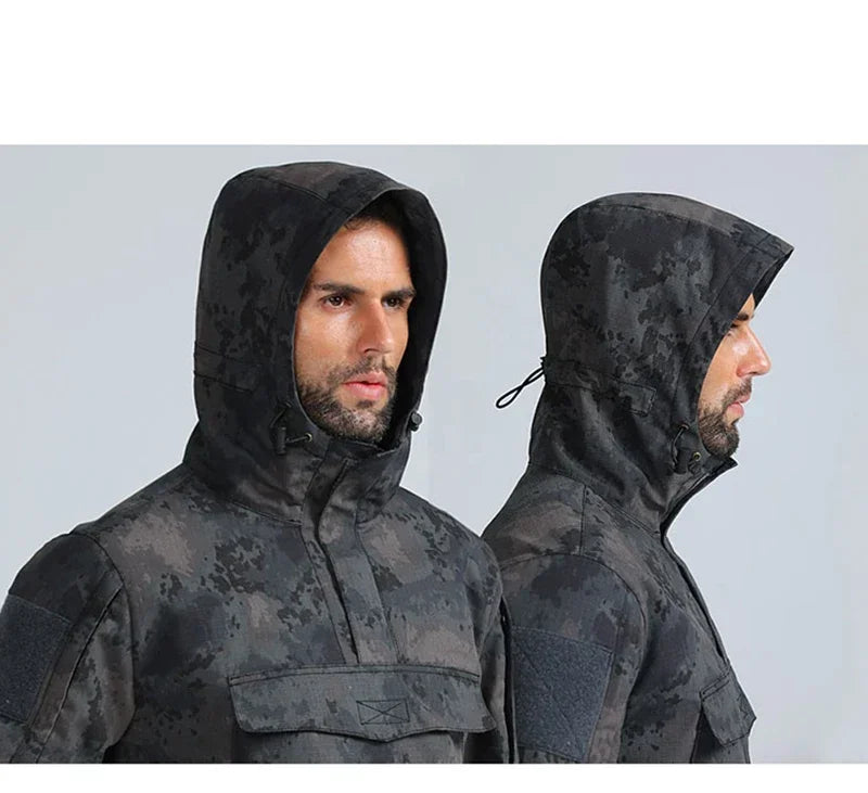 Camouflage Tactical Jacket | Military-Inspired Windbreaker for Men | Camo Colors