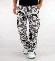 Men's Tactical Camouflage Cargo Pants | Military-Style Workwear | Camo Colors