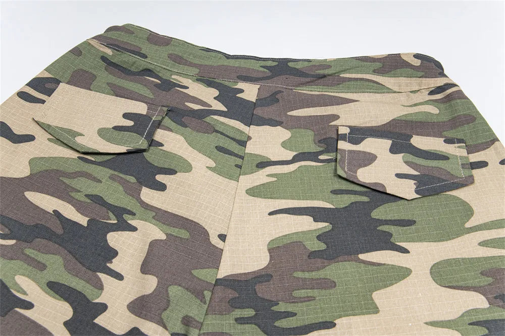 Men’s Drawstring Camouflage Cargo Jogger Pants | Camo Colors