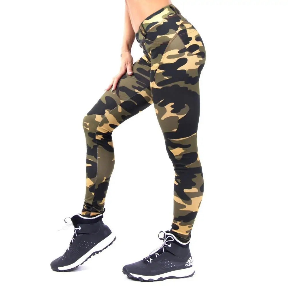 Iconic Camo Bum Scrunch Leggings Camo Colors