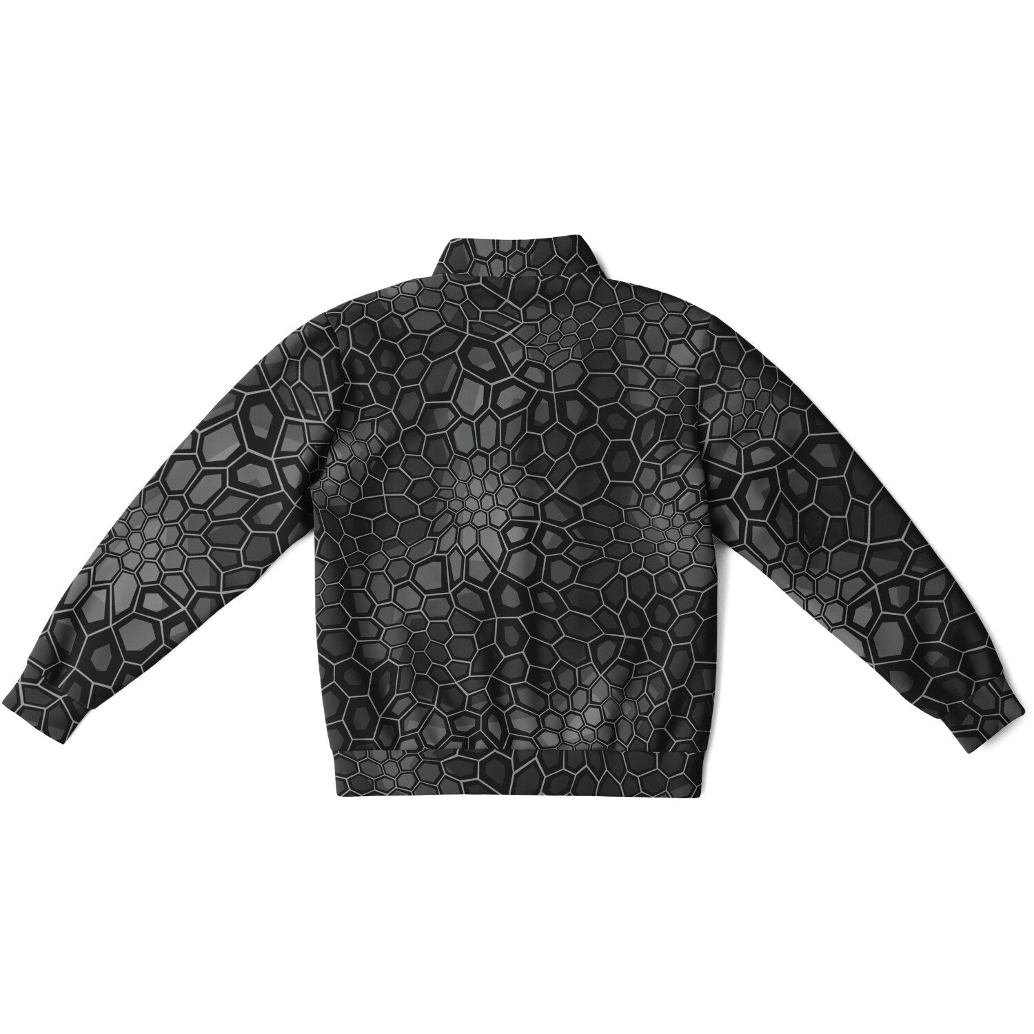 Black Track Jacket | Digital Snake Print | Camo Colors