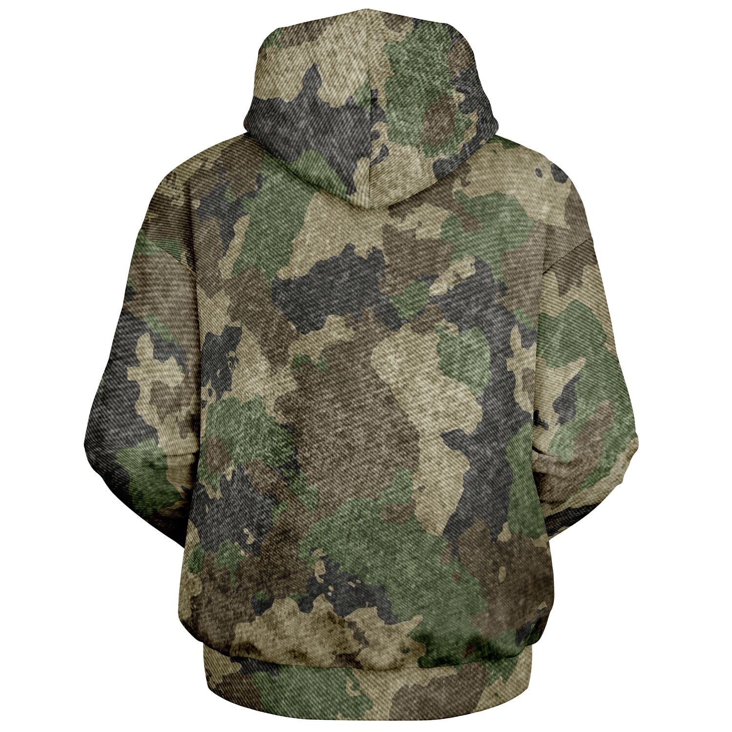 Oversized Hoodie | Brown Camouflage Uniform Cloth Pattern | Camo Colors