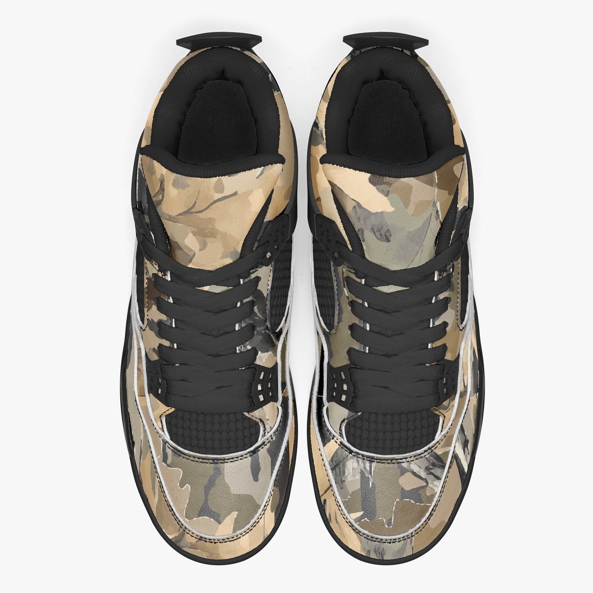 Hunting Sneakers AJ4 | Green Oak Tree Camouflage Camo Colors