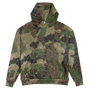 Oversized Hoodie | Brown Camouflage Uniform Cloth Pattern | Camo Colors
