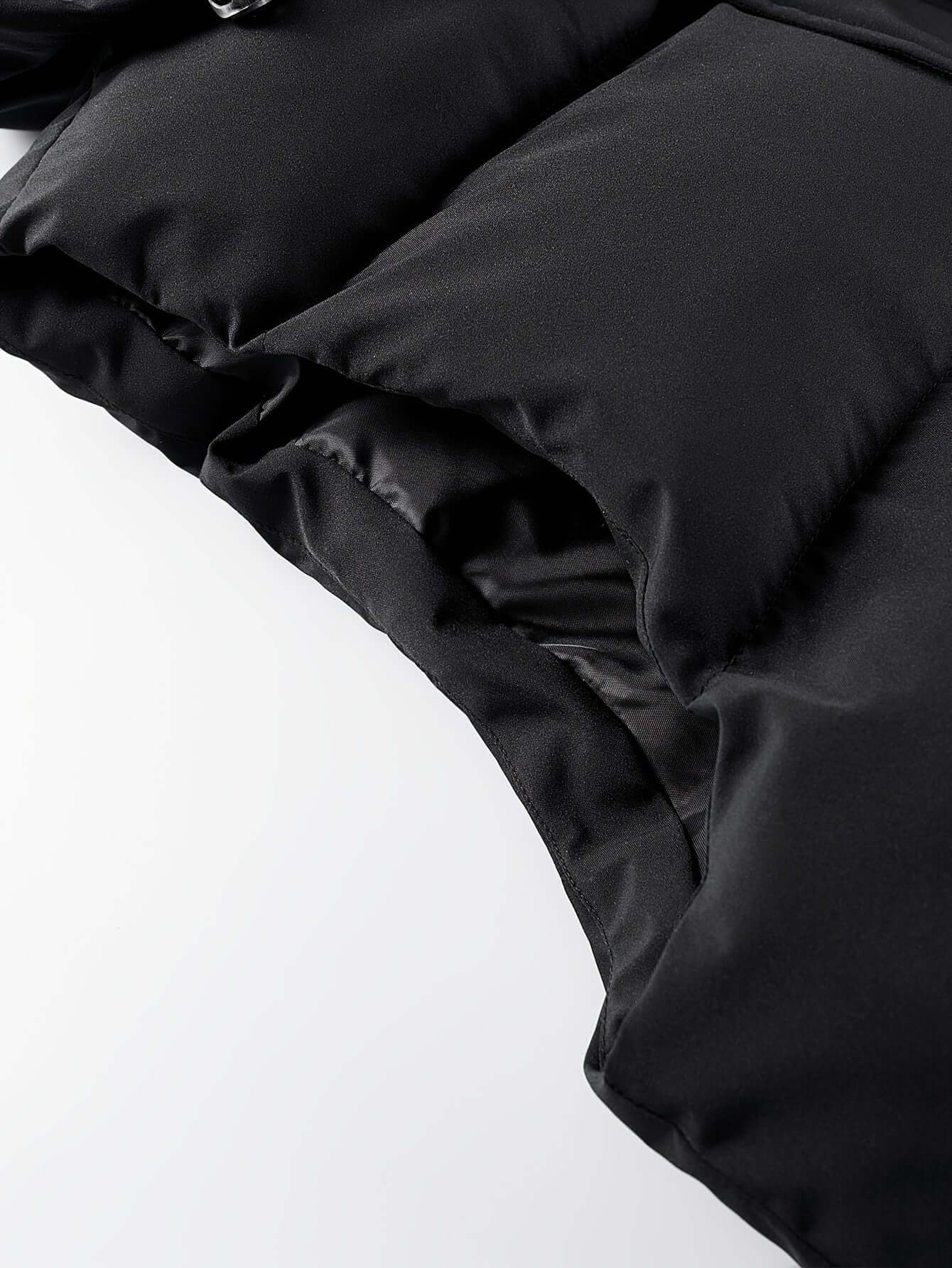 Men's Fleece-Lined Hooded Vest | Stylish Black and Camo Collar Camo Colors