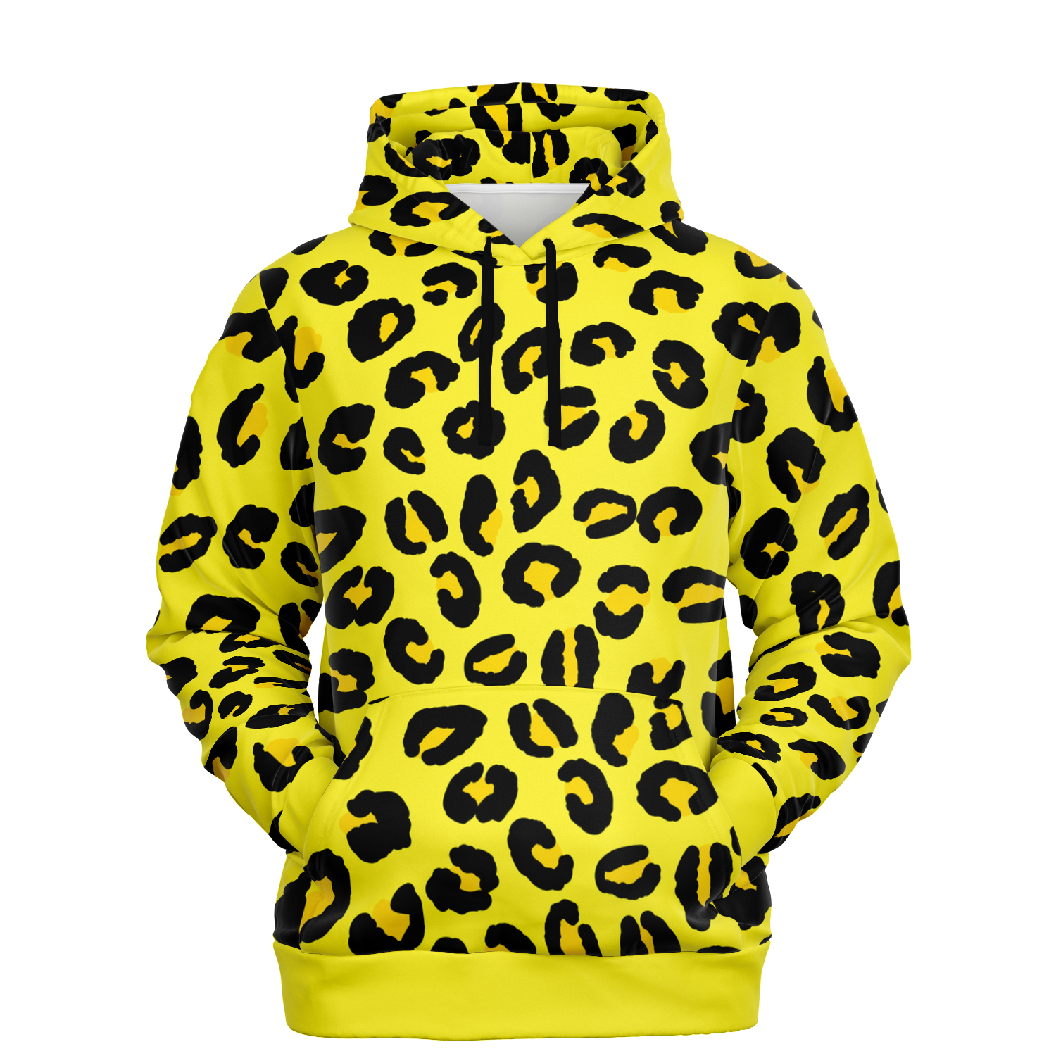 Leopard Hoodie | Black and Yellow Pattern | Unisex Camo Colors