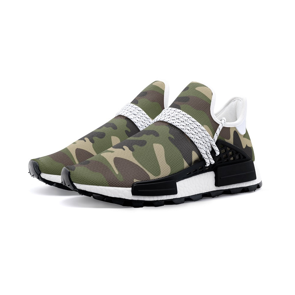 Lightweight Camo Sneakers | Classic Green Camouflage Camo Colors
