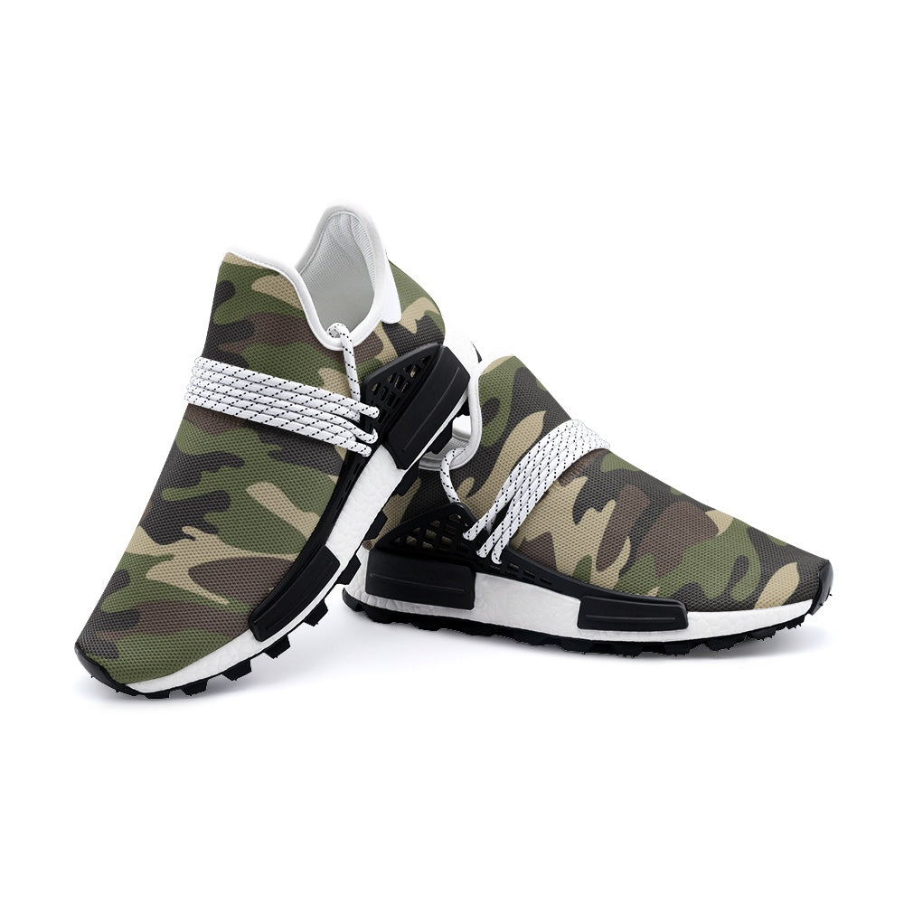 Lightweight Camo Sneakers | Classic Green Camouflage Camo Colors