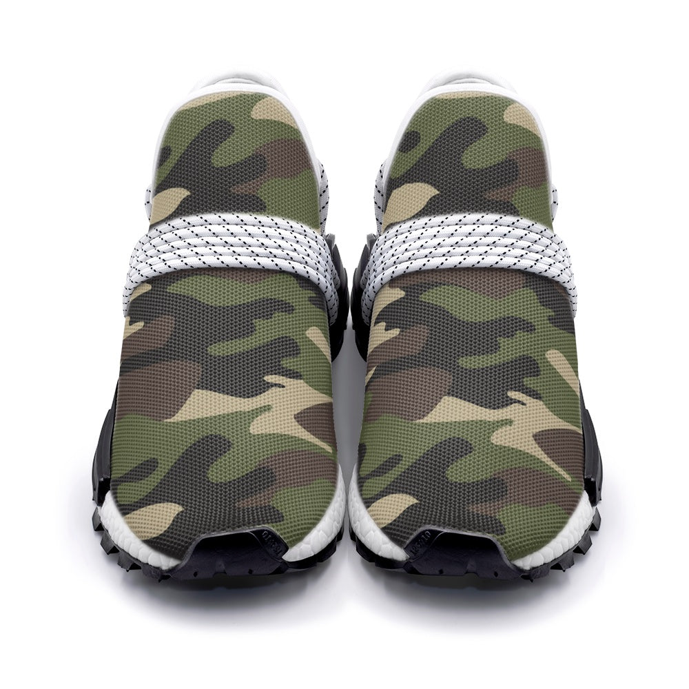 Lightweight Camo Sneakers | Classic Green Camouflage Camo Colors
